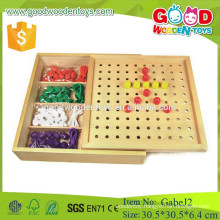 froebel Gabe J2 peg board wooden gabe educational toys for children with ce certification